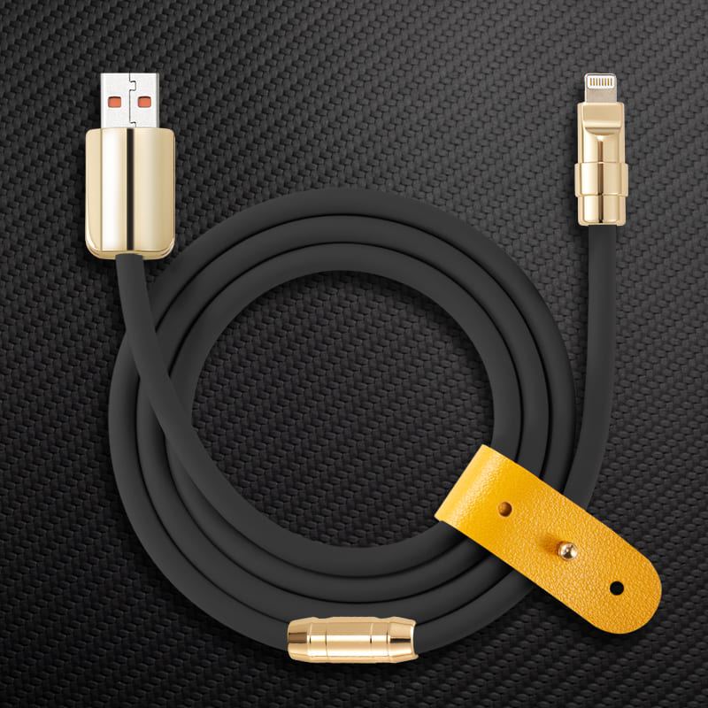 "Golden Chubby" Custom Gilded Fast Charge Cable - Image 9