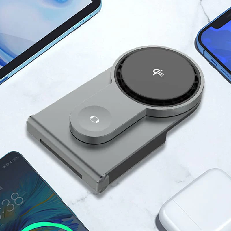 ChubbyCharge FoldPass - Credit Card Sized 3-in-1 Ultra-Thin Wireless Charger Travel Essential - Image 7