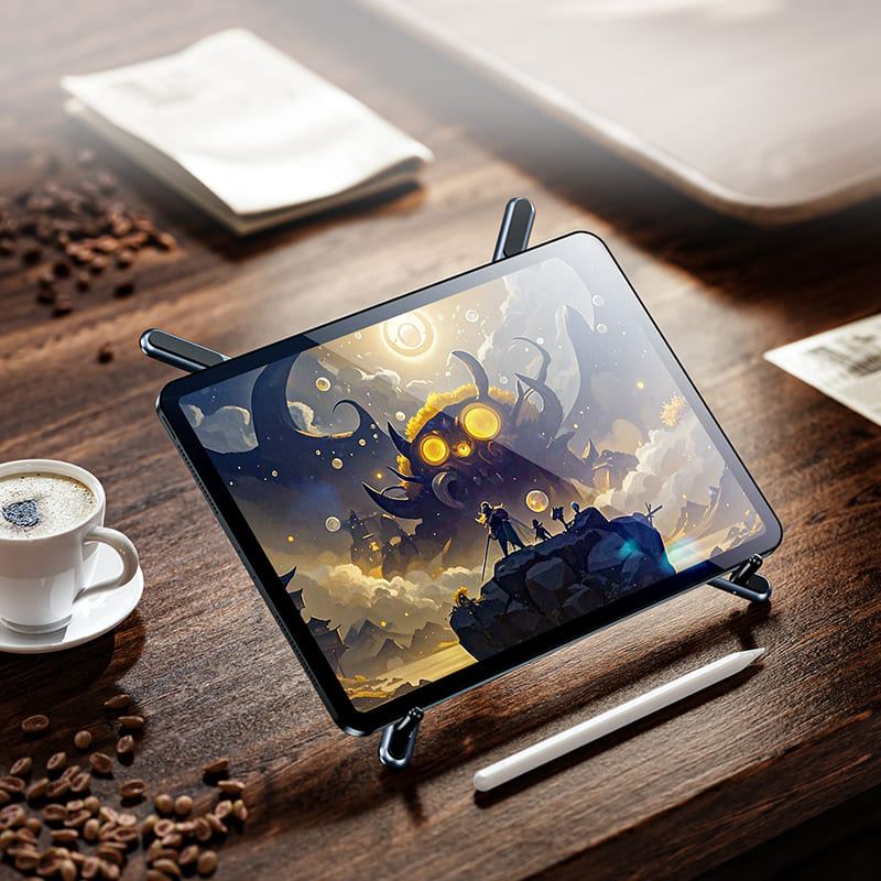 ChubbyGrip Lift - Aluminum Alloy Multi-Device Magnetic Stand – Adjustable Height & Angle for Laptop, Tablet & Phone - Image 7
