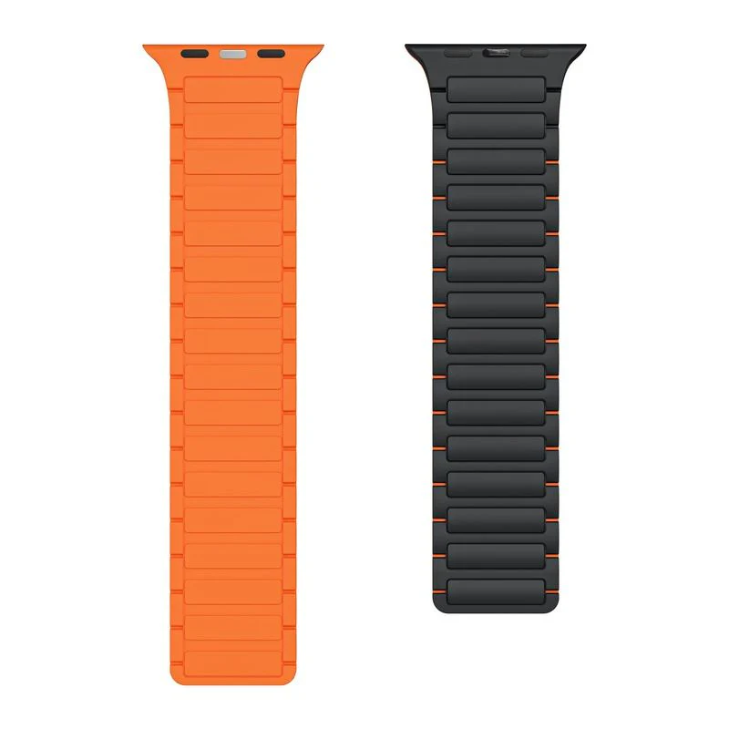 "Dual-Tone" Sporty Contrast Magnetic Silicone Band For Apple Watch - Image 5