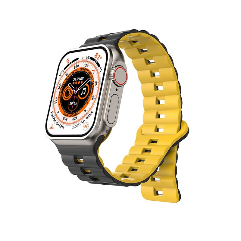 "Dual-Tone" Ultra-Thin Breathable Magnetic Silicone Band For Apple Watch - Image 6