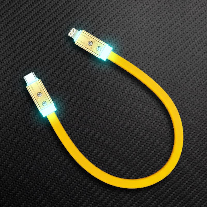 "Neon Chubby" Flat Charge Cable With Gold-plated Design - Image 12