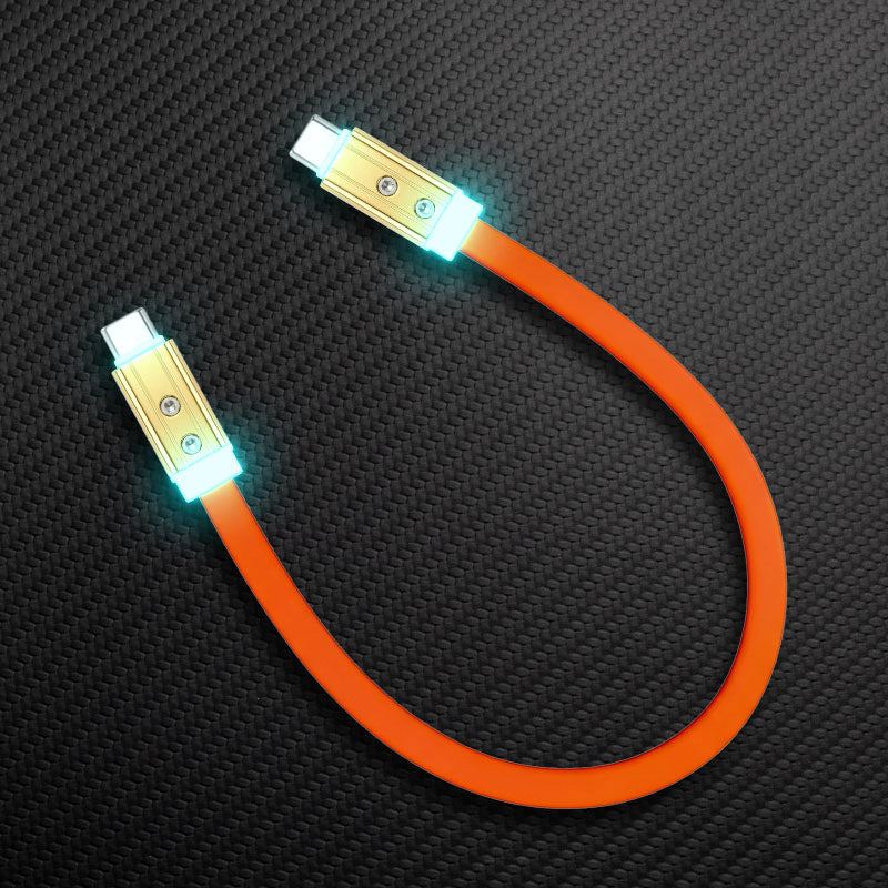 "Neon Chubby" Flat Charge Cable With Gold-plated Design - Image 7